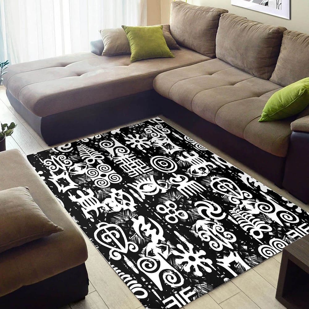 Beautiful African Holiday Black History Month Afrocentric Pattern Art Style Area Rug