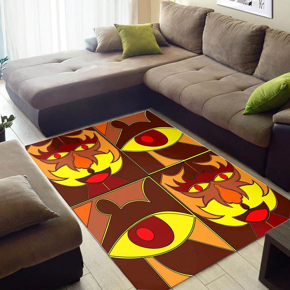 Beautiful African Style Cool Black History Month Afrocentric Art Floor Inspired Home Rug