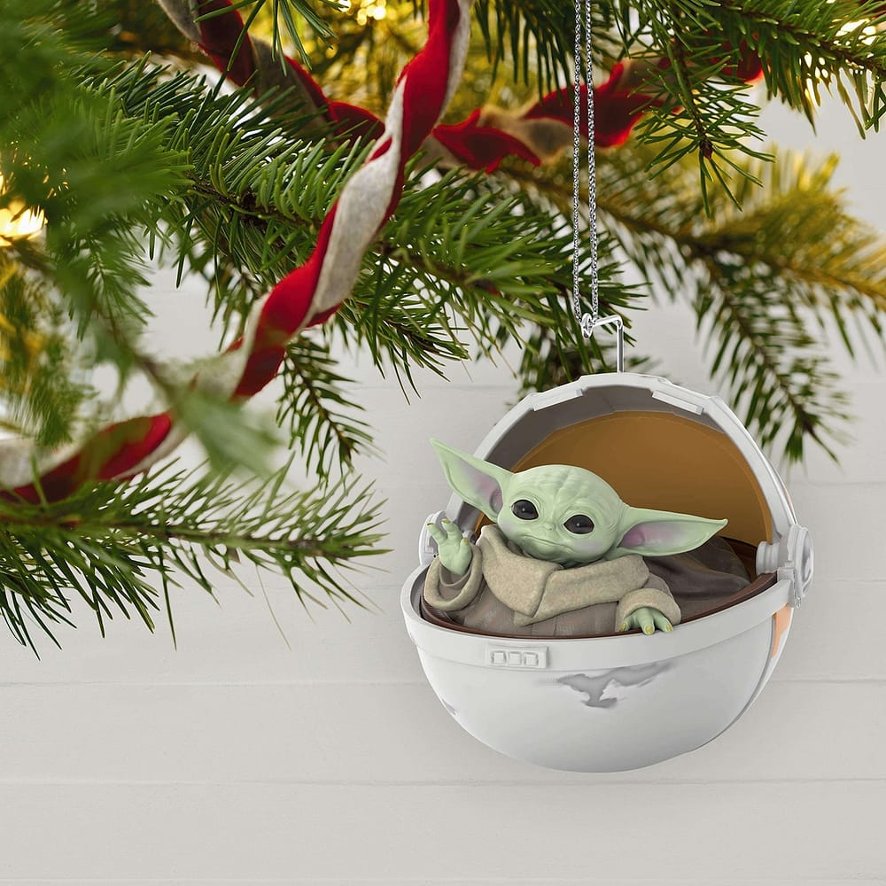 Inktee Store - Christmas Ornament 2020 Star Wars The Mandalorian The Child In Hovering Pram Personalized Gifts Image