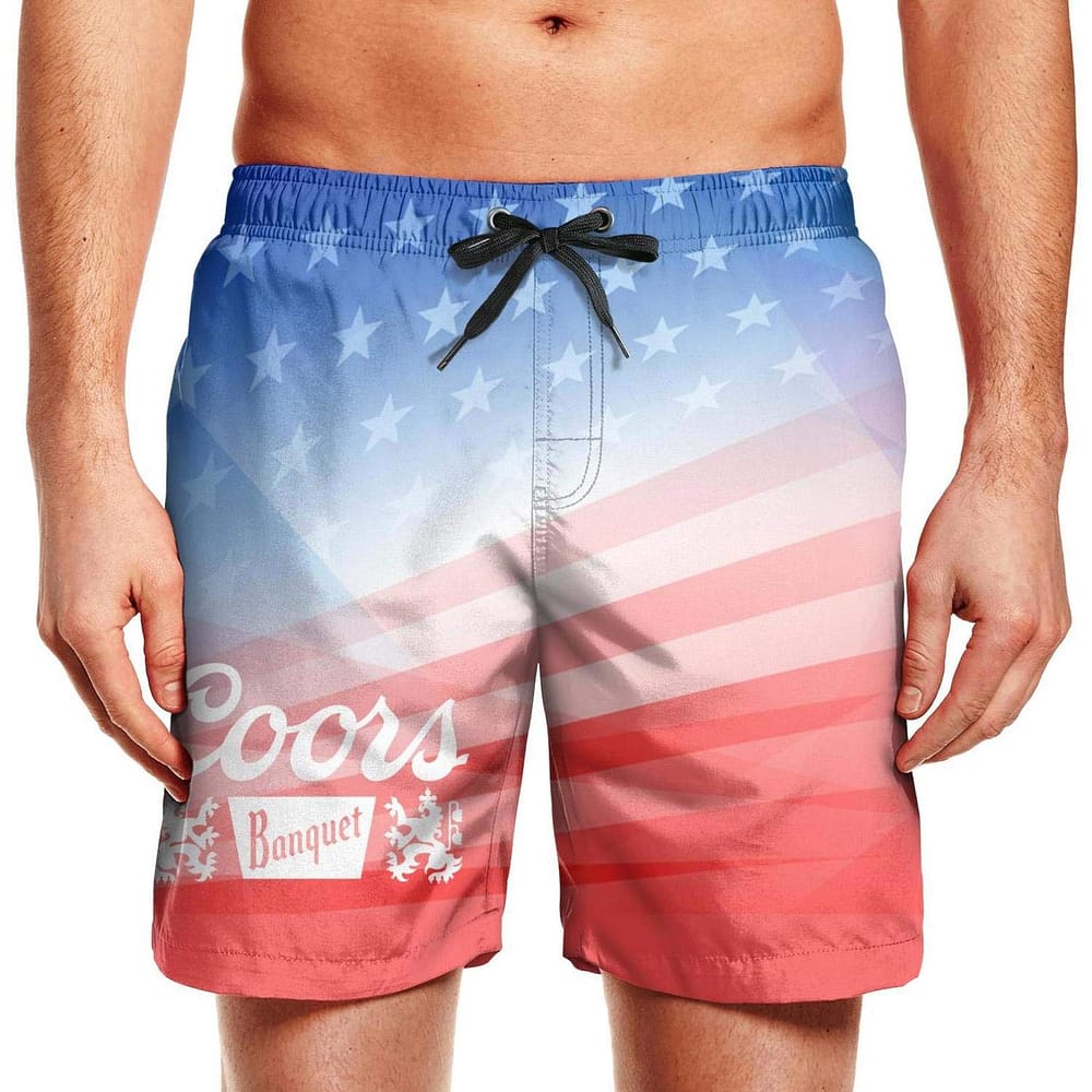 Coors Banquet Patriotic American Usa Flag July 4th Shorts