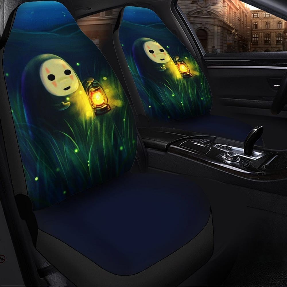 Cute No Face Anime Car Seat Covers