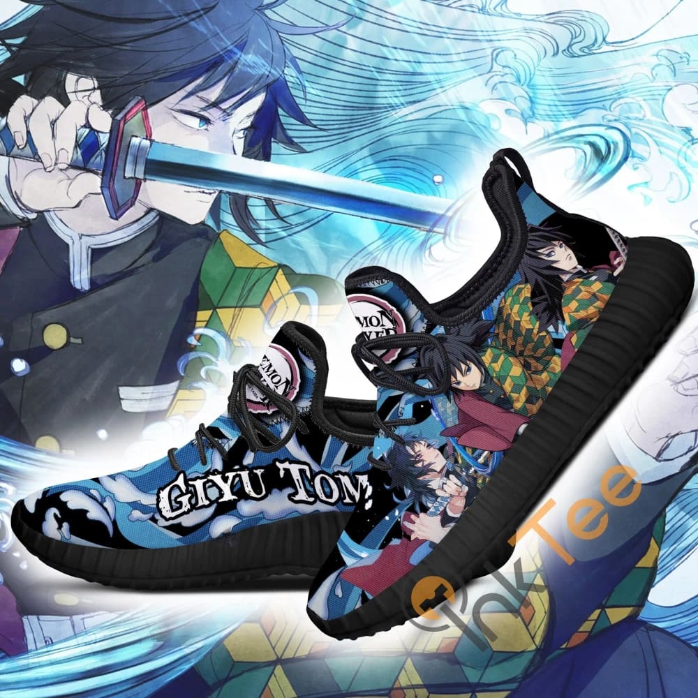 Inktee Store - Demon Slayer Giyu Tomioka Custom Anime Amazon Reze Shoes Image
