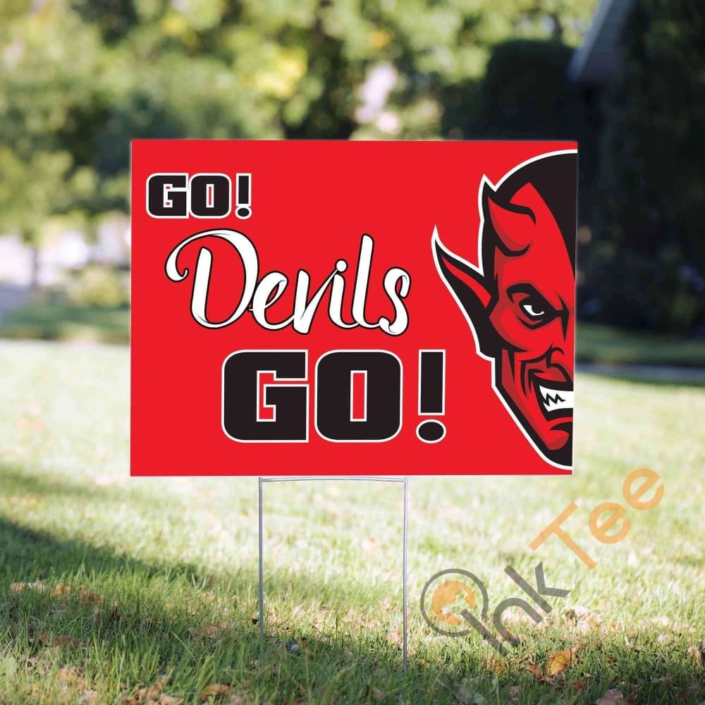 Devils Sports Mascot Yard Sign