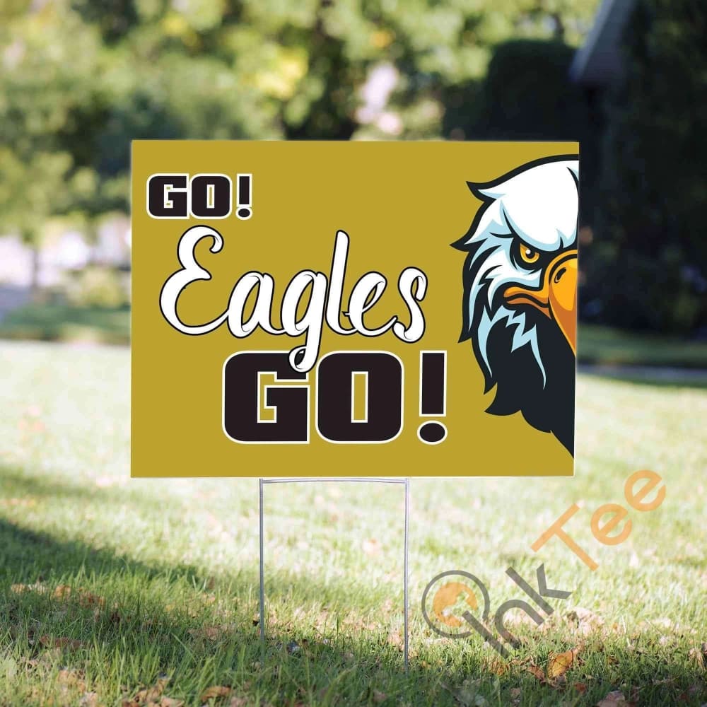 Eagles Sports Mascot Yard Sign