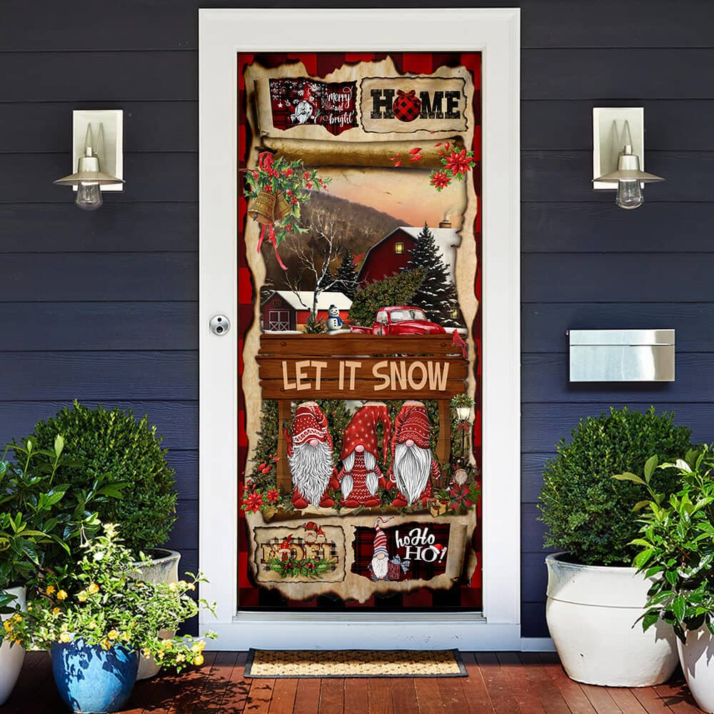Inktee Store - Gnome Christmas Door Cover Image