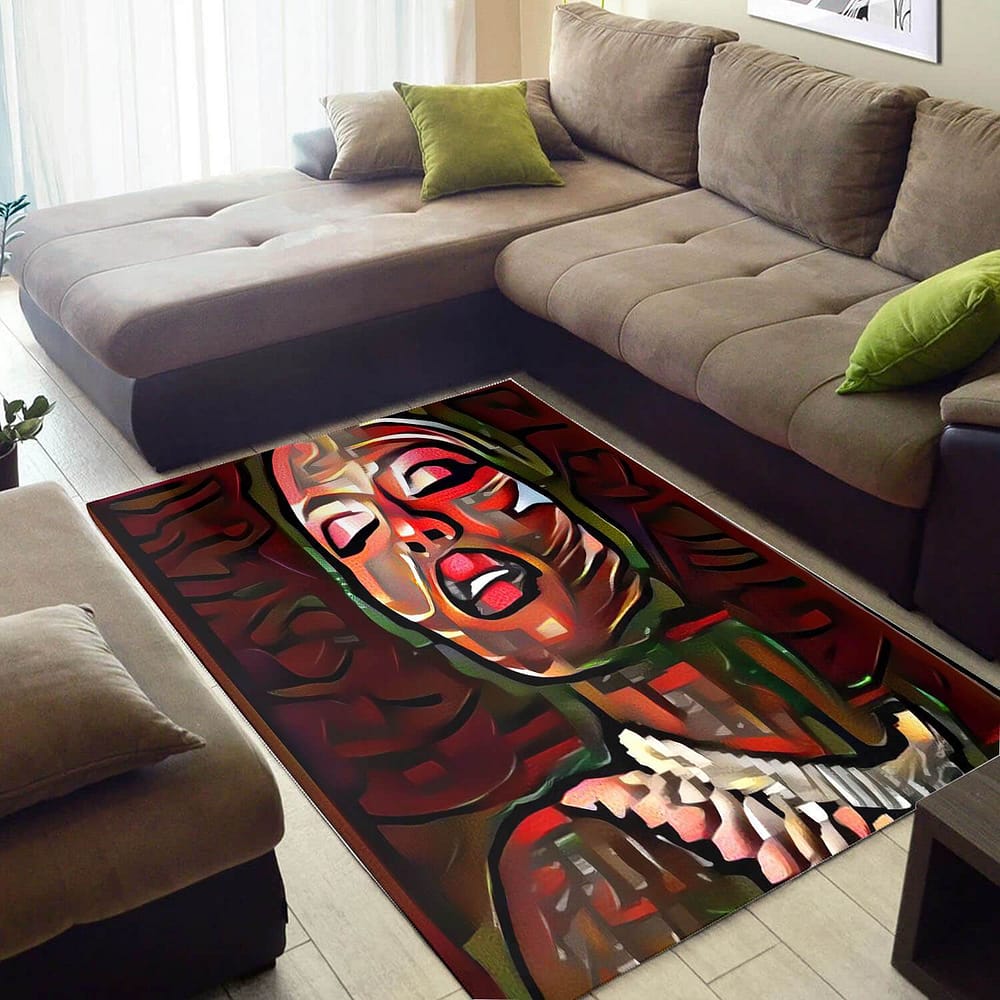 Inspired African Beautiful Afrocentric Girl Large Home Rug
