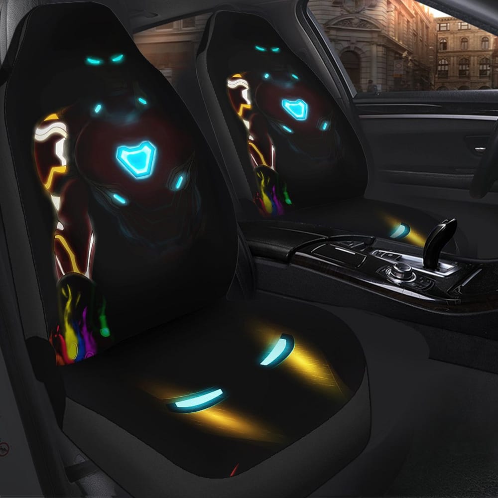 Iron Man Neon 1 Car Seat Covers