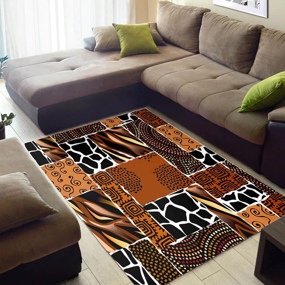 Modern African Nice Black History Month Ethnic Seamless Pattern Style House Rug