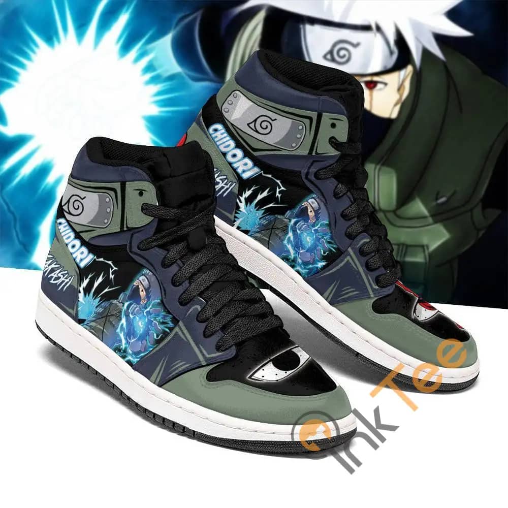 Naruto Kakashi Chidori Skill Costume Anime Amazon Air Jordan Shoes