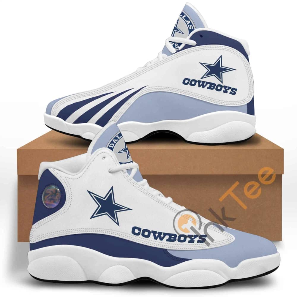 Nfl Dallas Cowboys Air Jordan 13s Customized Shoes
