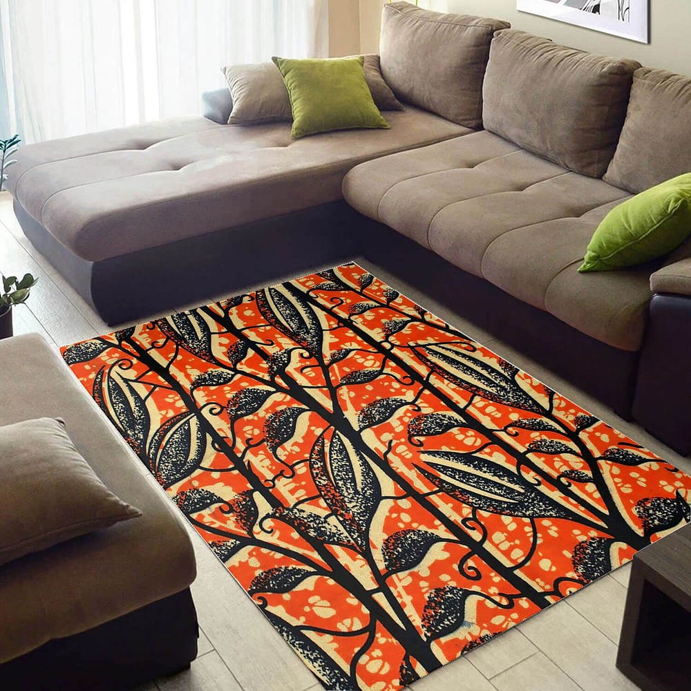 Nice African Cool Themed Ethnic Seamless Pattern Carpet Inspired Home Rug