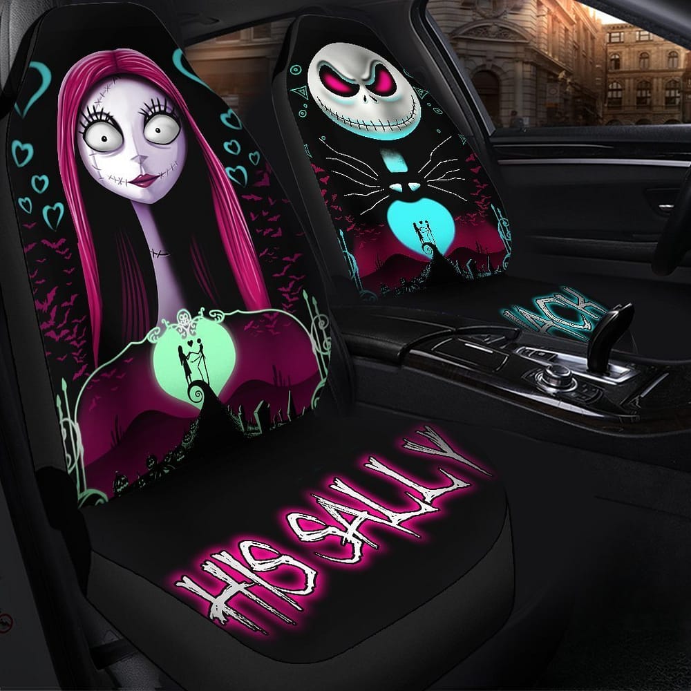 Nightmare Before Christmas Halloween 2 Car Seat Covers