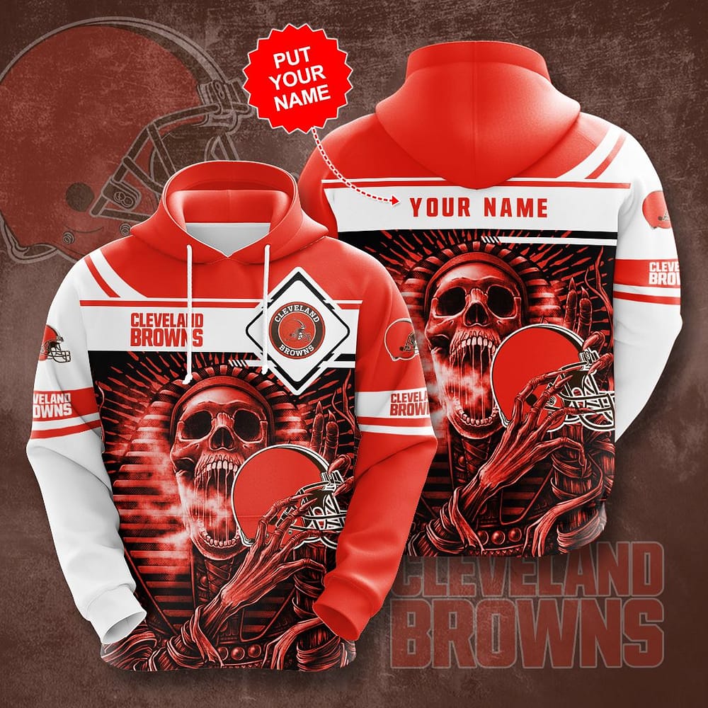 Personalized Cleveland Browns No458 Custom Hoodie 3D