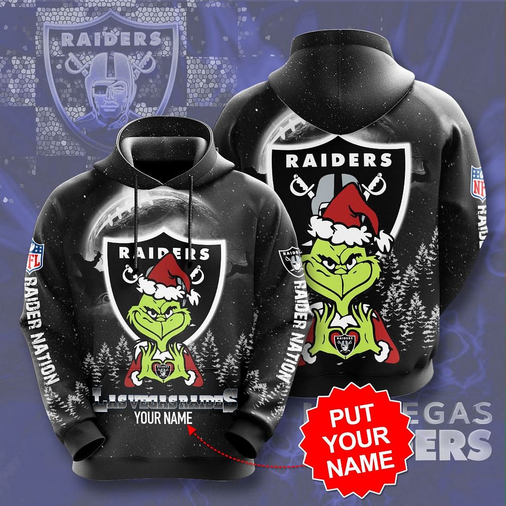 Personalized Las Vegas Raiders No990 Custom Hoodie 3D