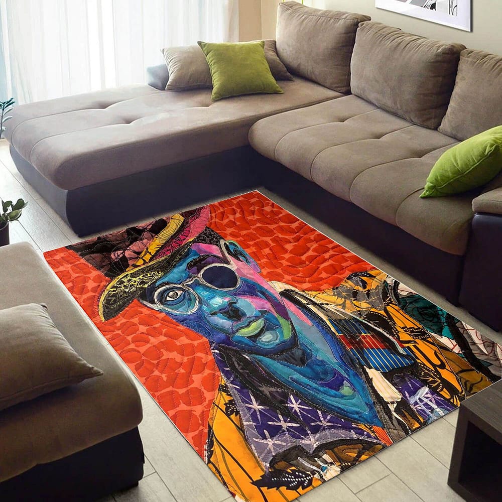 Trendy African Cute Style Melanin Woman Large Living Room Rug