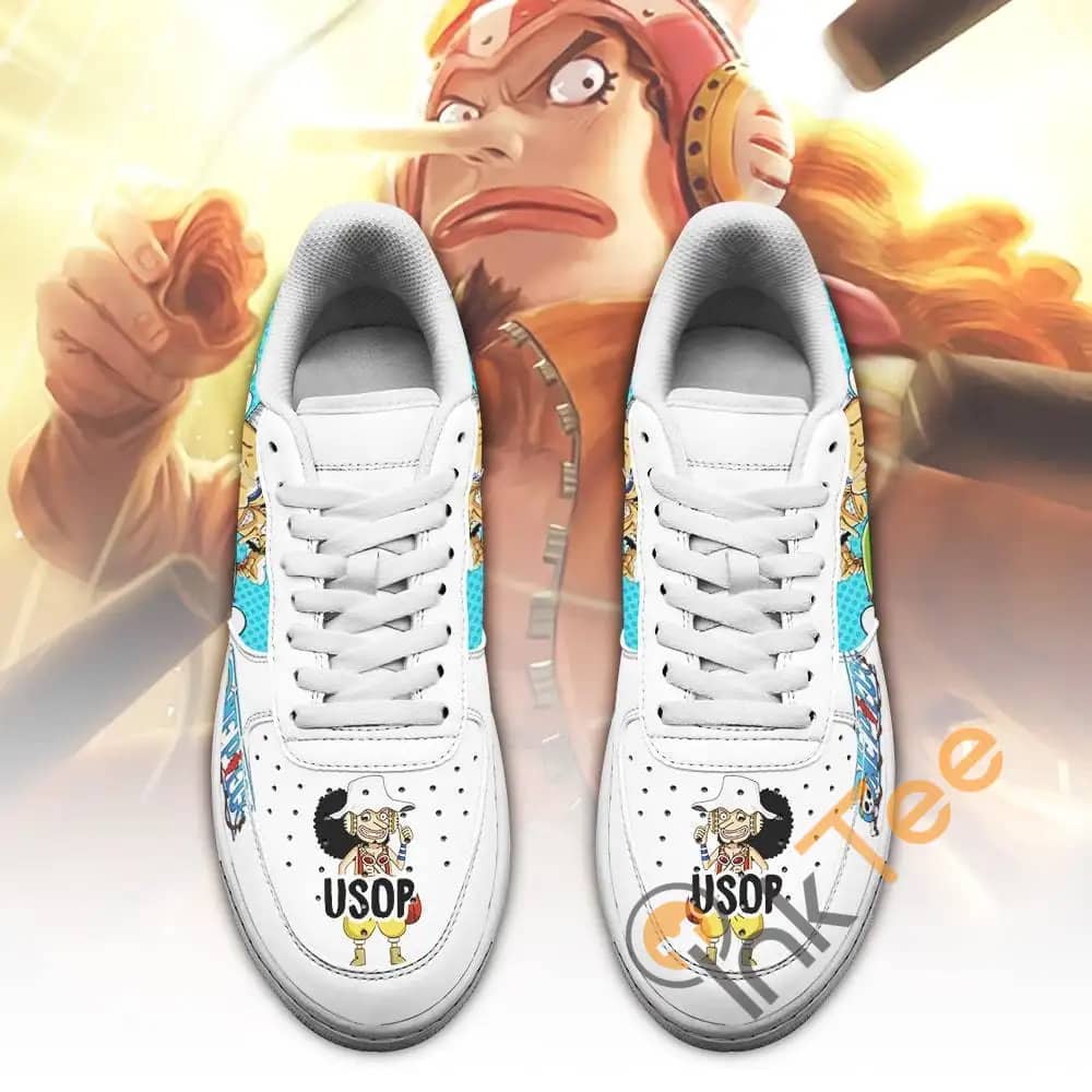 Usop Custom One Piece Anime Fan Amazon Nike Air Force Shoes