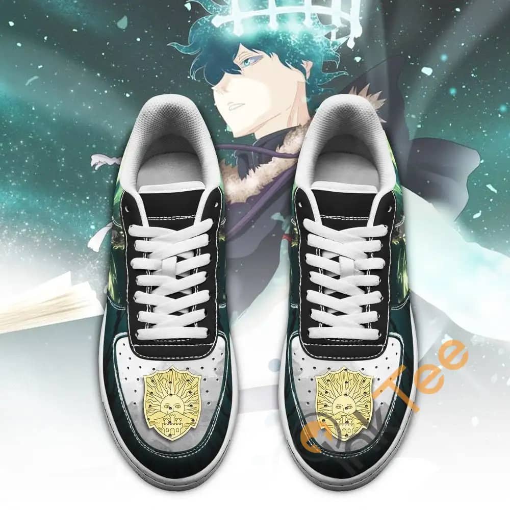 Yuno Golden Dawn Magic Knight Black Clover Anime Amazon Nike Air Force Shoes
