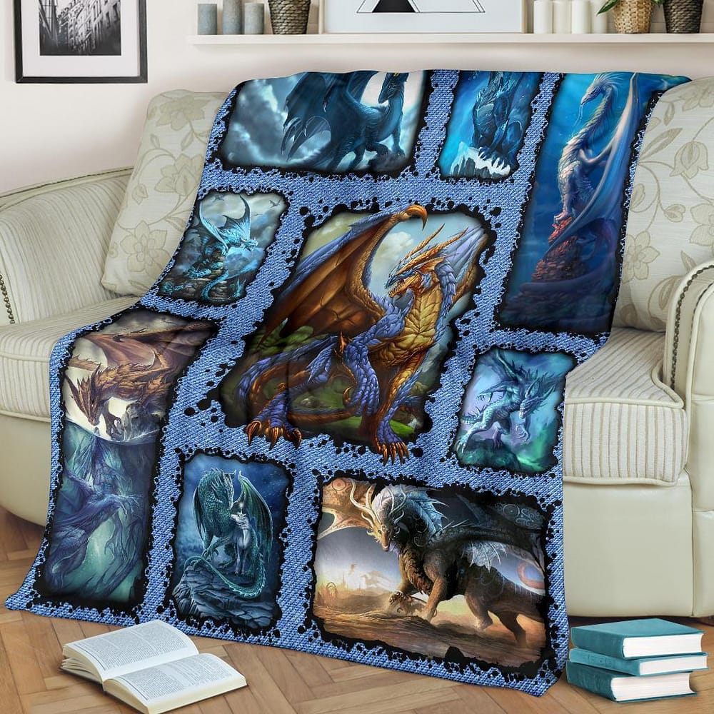 Amazon Best Seller Legend Dragons Idea Dragon Lover Fleece Blanket