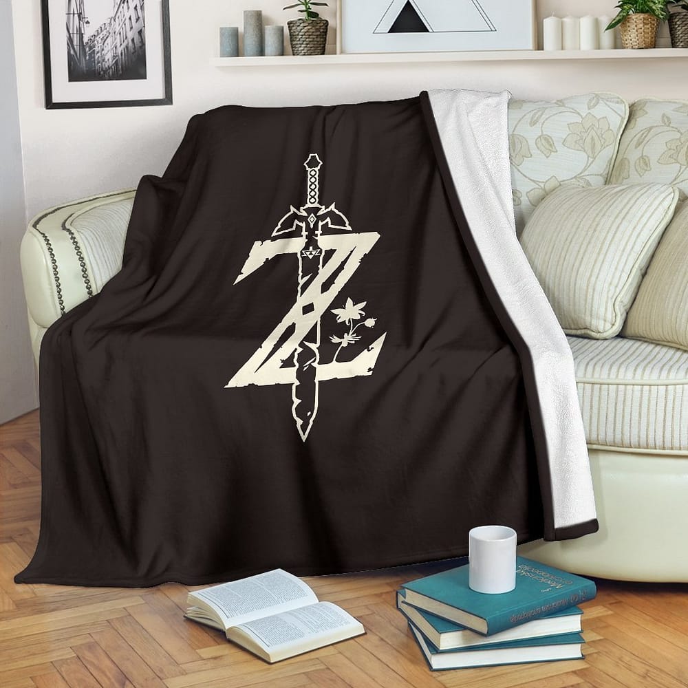 Amazon Best Seller Legend Of Zelda Sword Symbol Fleece Blanket