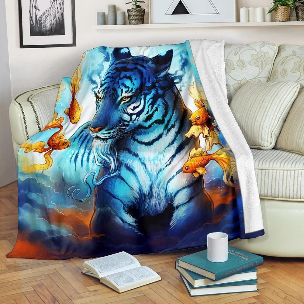 Amazon Best Seller Legendary White Tiger Amazing Fleece Blanket