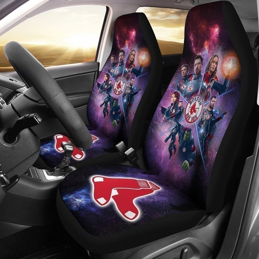 Avengers Baseball Red Sox For Fan Gift Sku 1580 Car Seat Covers