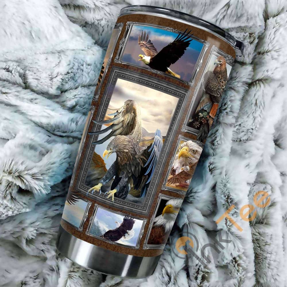 Beautiful Eagle Stainless Steel Tumbler