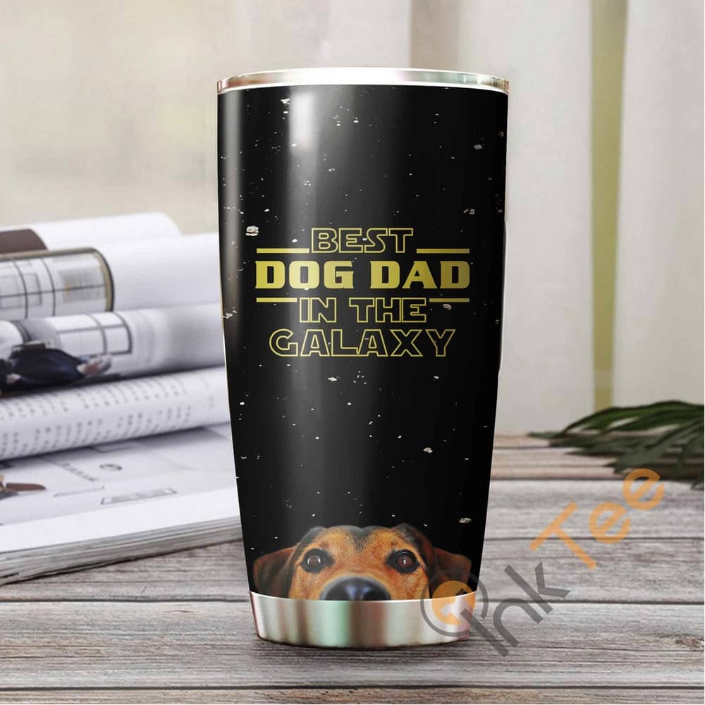 Best Dog Dad In The Galaxy Amazon Best Seller Sku 3363 Stainless Steel Tumbler