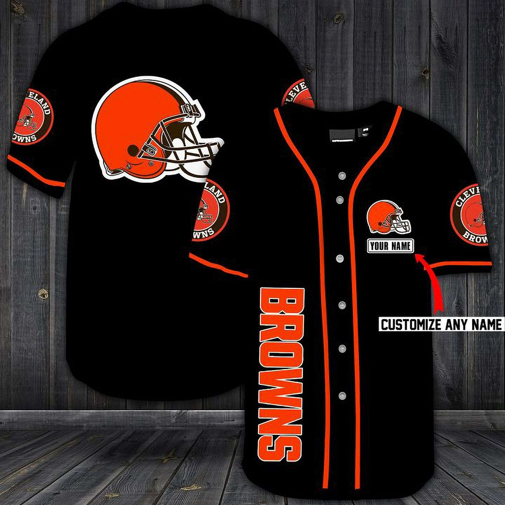 Cleveland Browns Personalized Custom Name For You Baseball Jersey
