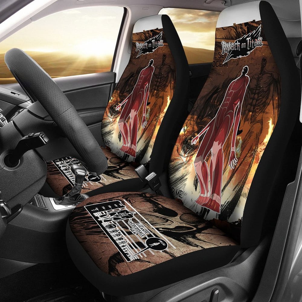 Colossal Titan Attack On Titan For Fan Gift Sku 1584 Car Seat Covers