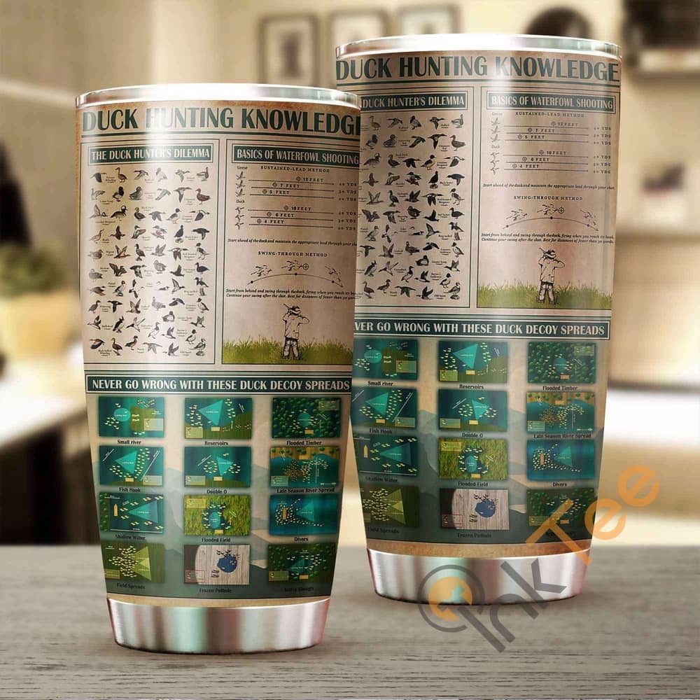 Duck Hunting Knowledge Stainless Steel Tumbler