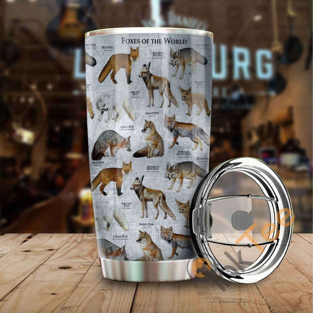 Foxes Of The World Stainless Steel Tumbler