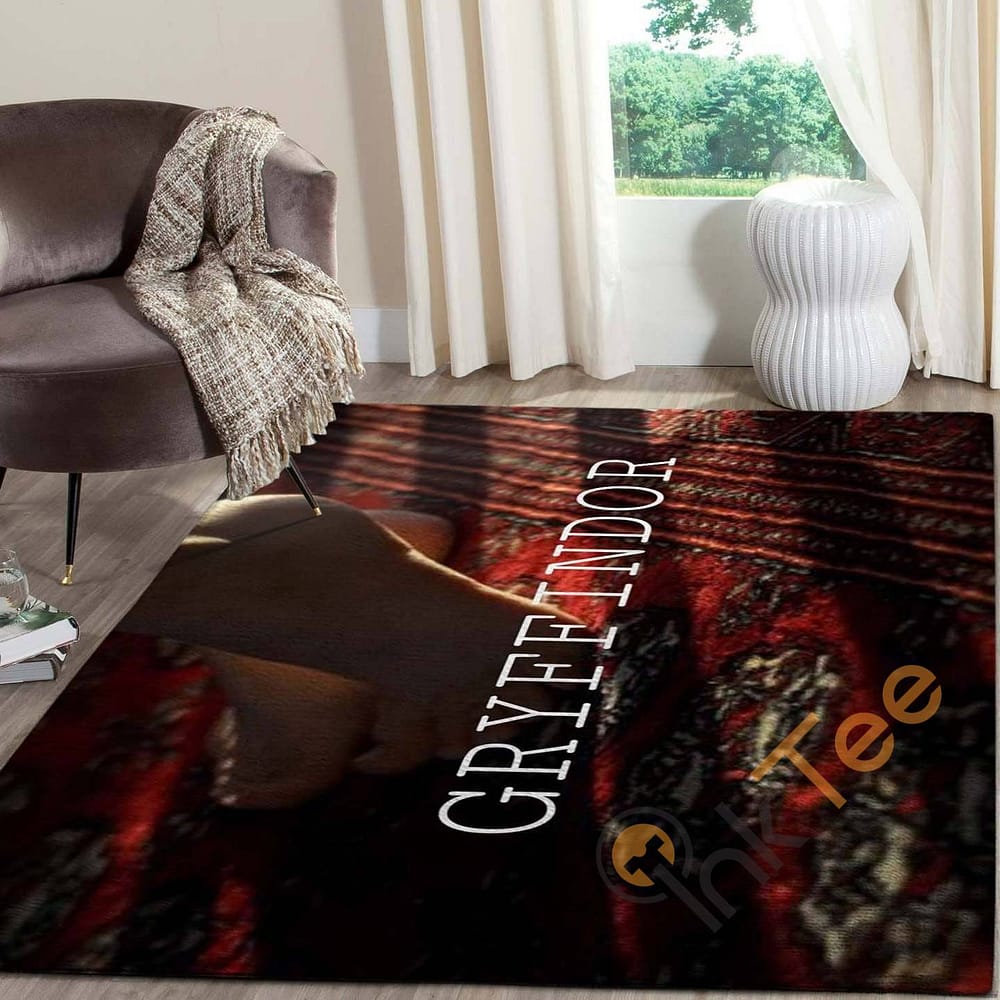 Gryffindor Harry Potter Living Room Carpet Floor Decor Beautiful Gift For Potter's Fan Hogwarts Rug