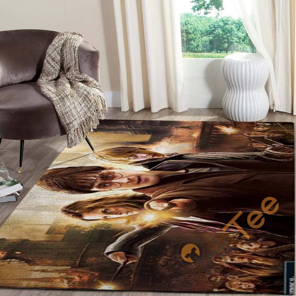 Harry Potter And Best Friend Carpet Living Room Floor Decor Gift For Potter's Fan Rug