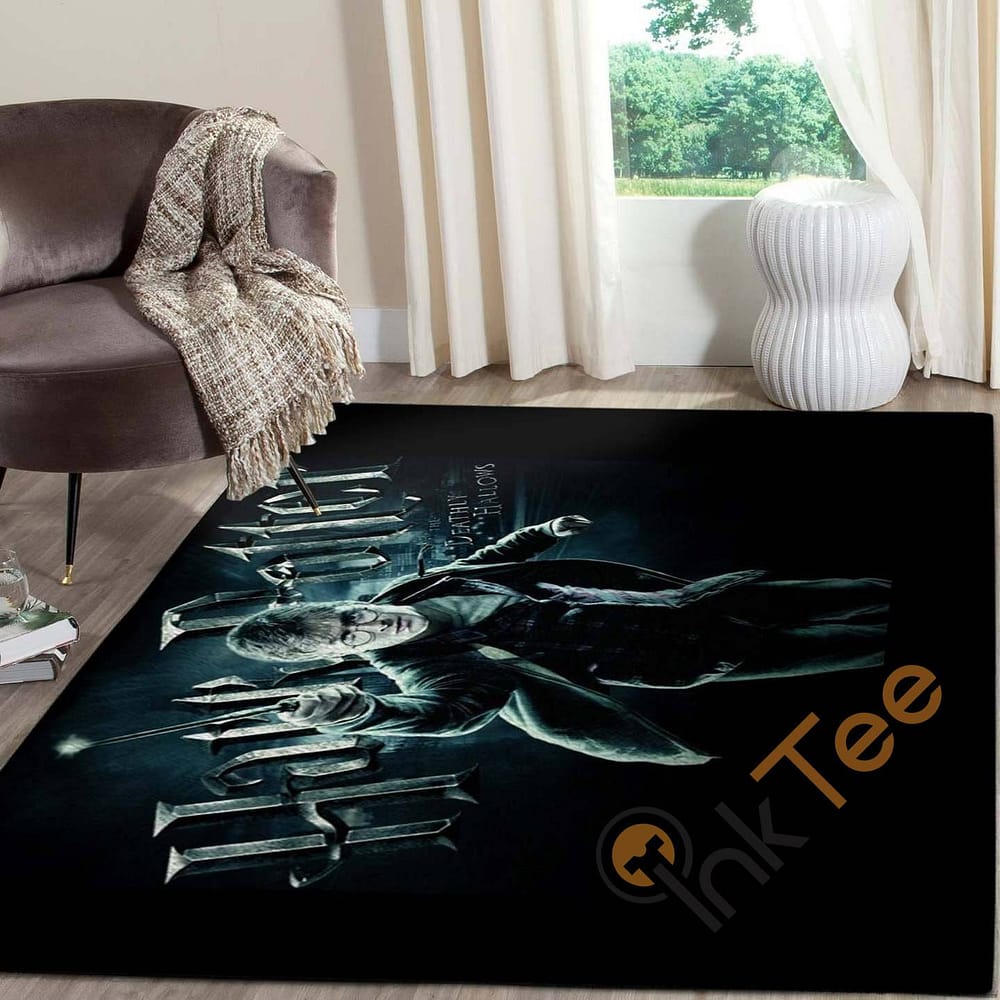 Harry Potter And Deathly Hallows Carpet Living Room Floor Decor Gift For Potter's Fan Rug