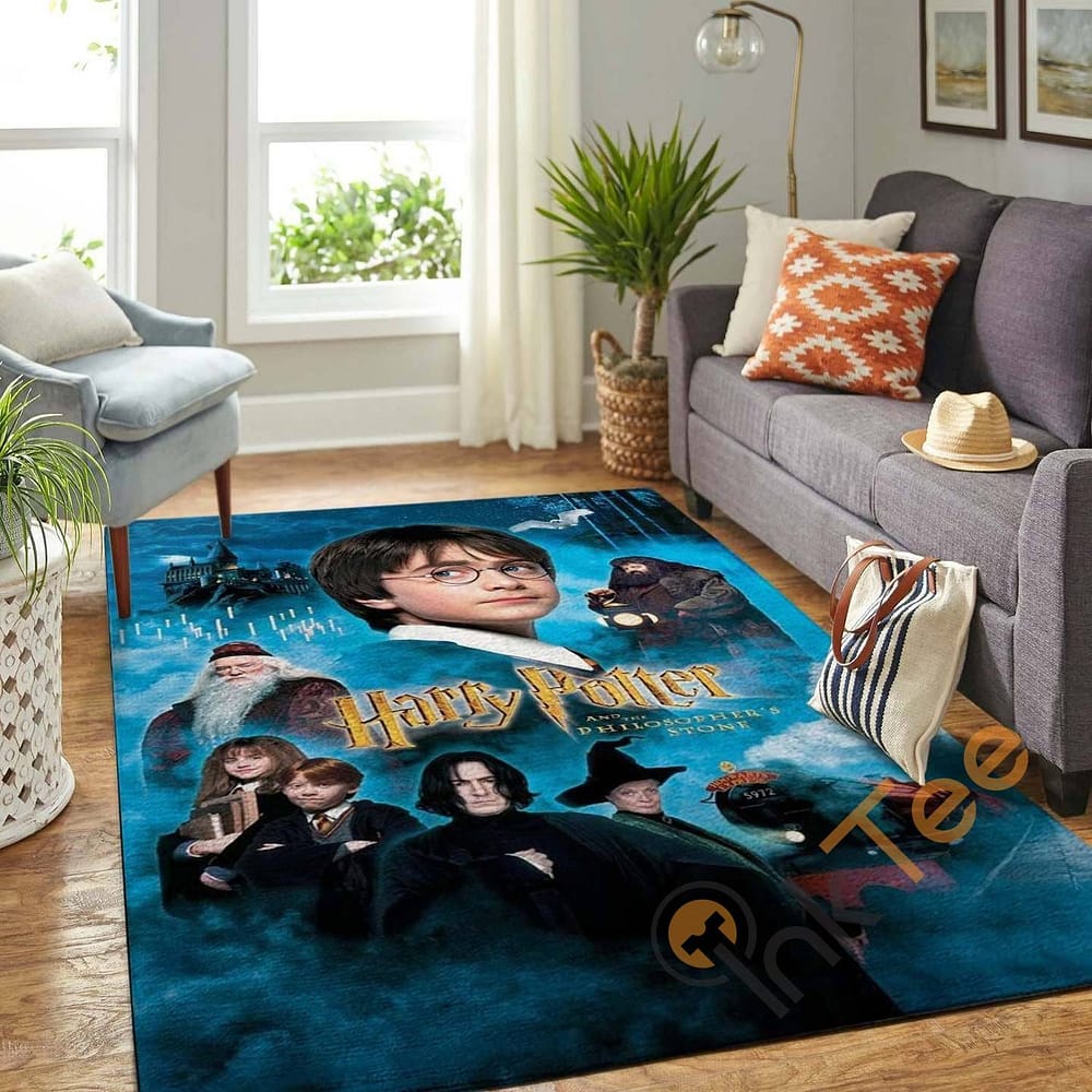 Harry Potter And The Philosopher's Stone Carpet Living Room Floor Decor Gift For Fan Pottercolection Rug