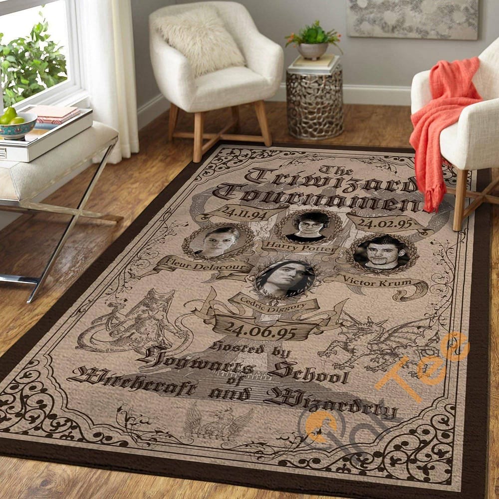 Harry Potter The Triwizard Tournament Carpet Living Room Floor Decor Gift For Potter's Fan Rug