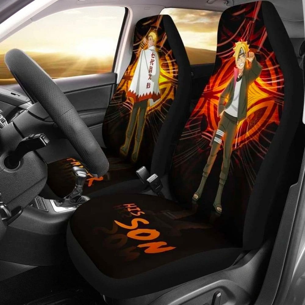 His Father His Son Naruto For Fan Gift Sku 419 Car Seat Covers