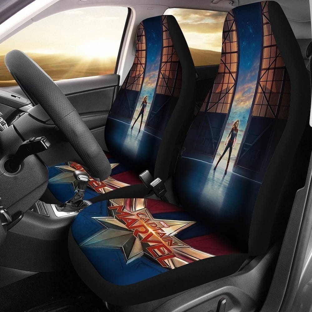 Marvel Movie Captain Marvel For Fan Gift Sku 1587 Car Seat Covers