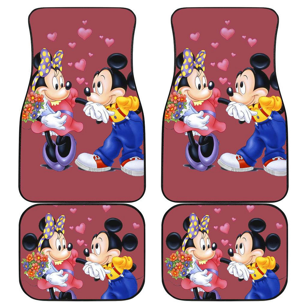 Mickey And Minnie Mouse Cute Car Floor Mats