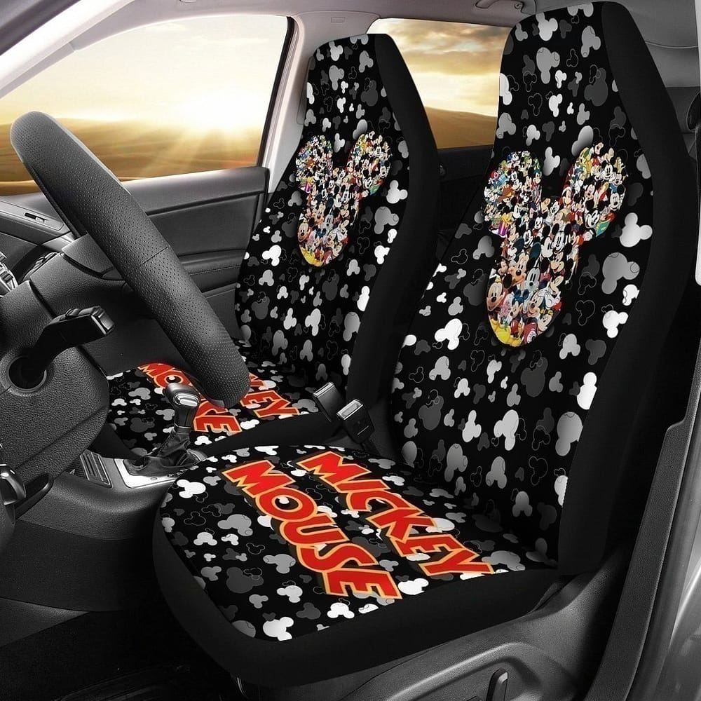 Mickey Mouse's Face Disney For Fan Gift Sku 1579 Car Seat Covers