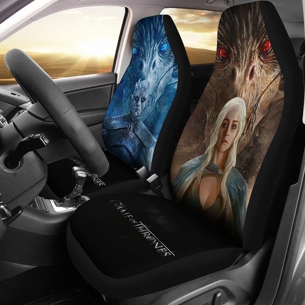 Mother Dragon Vs Night King For Fan Gift Sku 112 Car Seat Covers