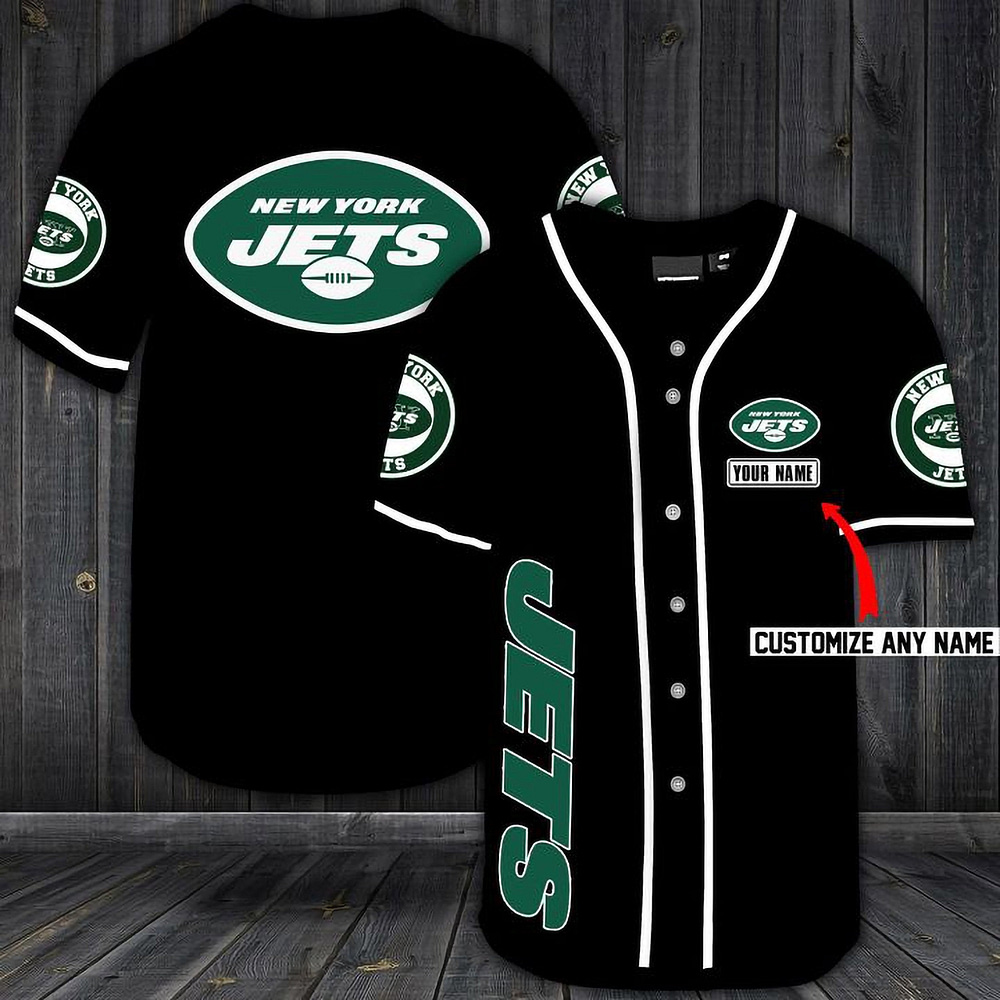 New York Jets Personalized Custom Name For You Baseball Jersey