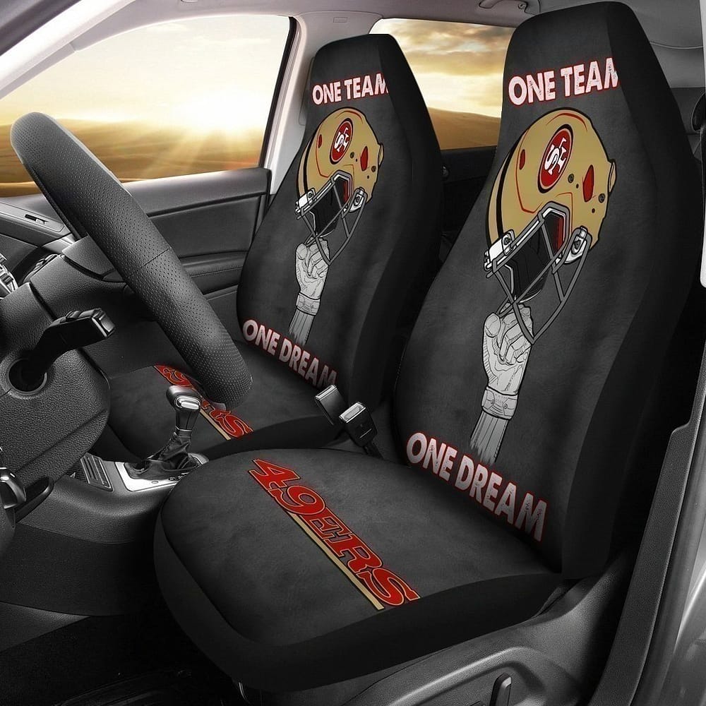 One Team One Dream 49ers Football Team For Fan Gift Sku 1531 Car Seat Covers