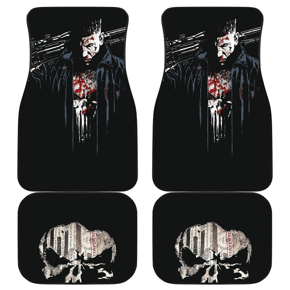 Punisher The Soldier Bloody Art Car Floor Mats