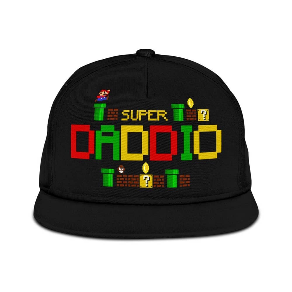 Super Daddio Snapback Funny Super Mario Classic Cap