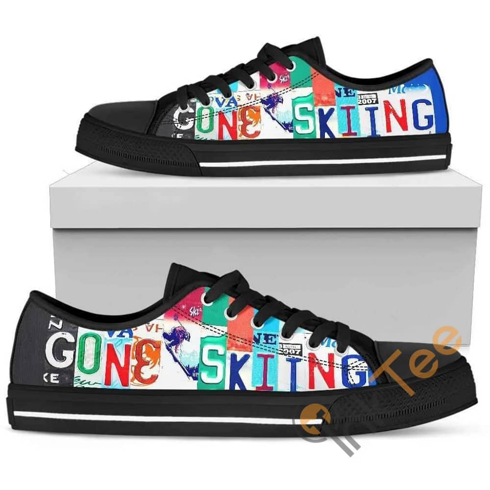 Gone Skiing Low Top Shoes