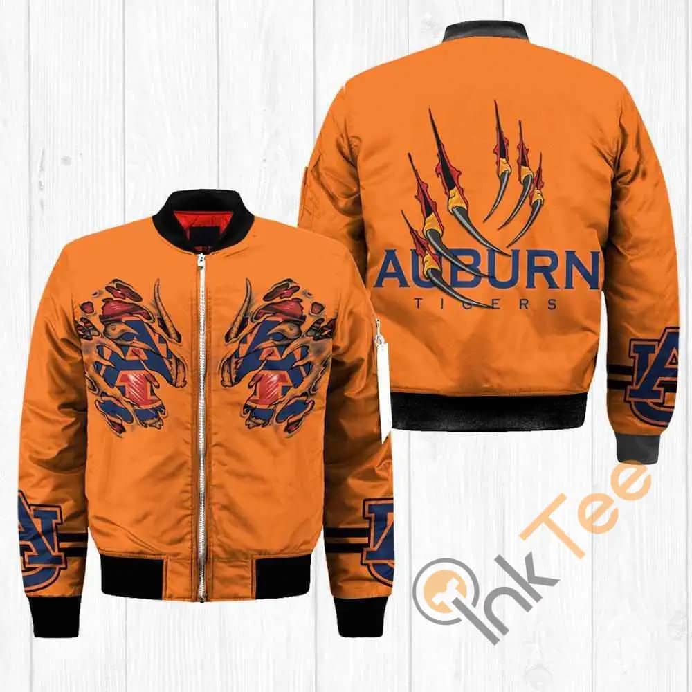 Auburn Tigers NCAA Claws  Apparel Best Christmas Gift For Fans Bomber Jacket