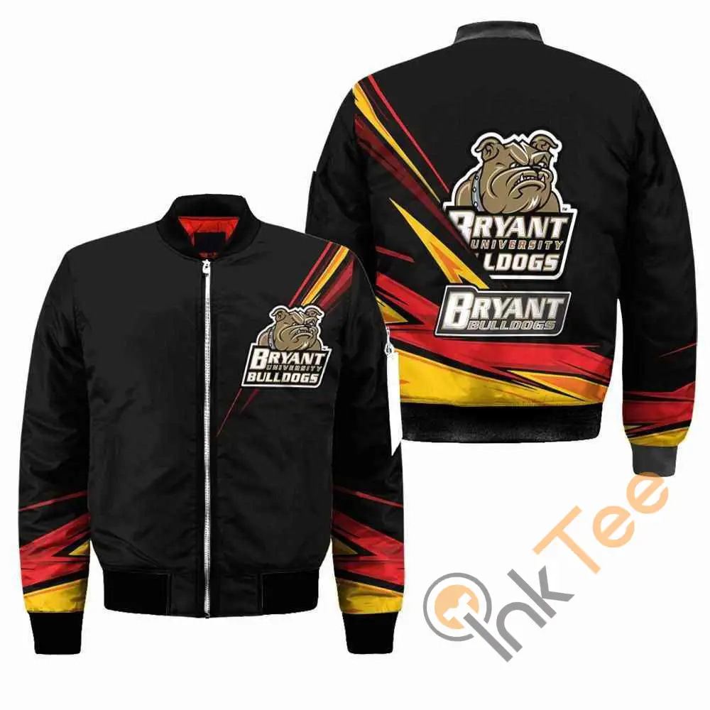 Bryant Bulldogs NCAA Black  Apparel Best Christmas Gift For Fans Bomber Jacket