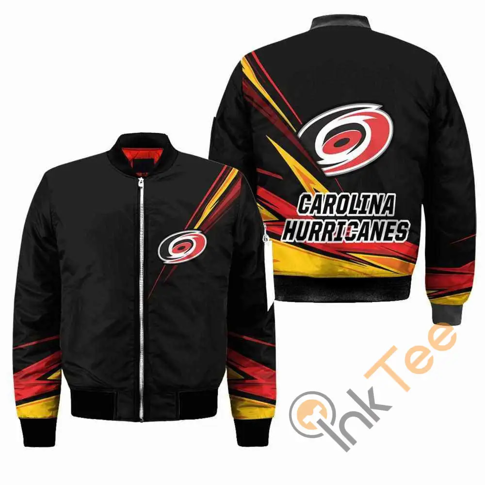 Carolina Hurricanes NHL Black  Apparel Best Christmas Gift For Fans Bomber Jacket