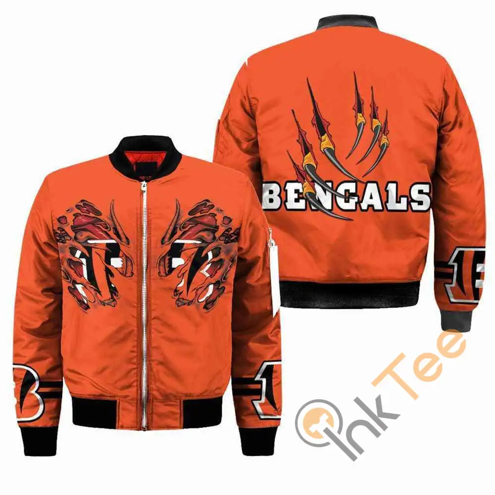 Cincinnati Bengals NFL Claws  Apparel Best Christmas Gift For Fans Bomber Jacket